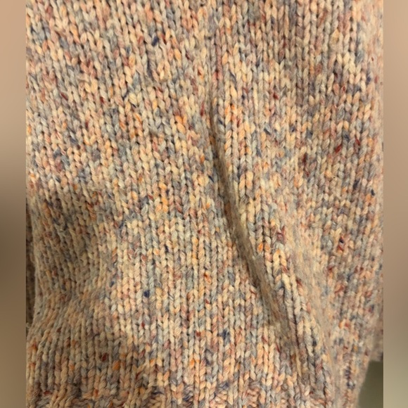 J Crew Sweater- womens size large- Marled Wool- pink - Picture 4 of 9